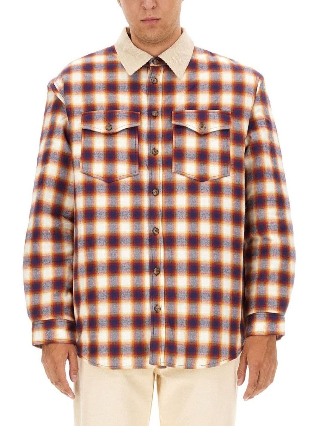 Isabel Marant Multicolor Plaid Shirt Collar Jacket - view 1