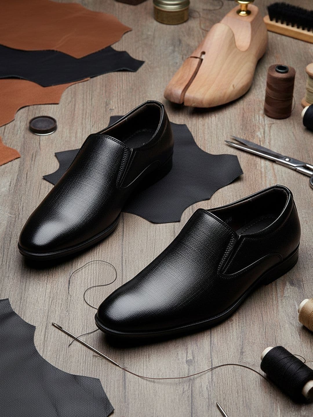 Khadims Men Leather Formal Slip-Ons - view 1