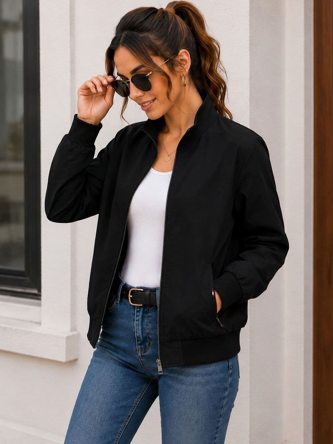 HERE&NOW Women Lightweight Running Bomber Jacket - view 1