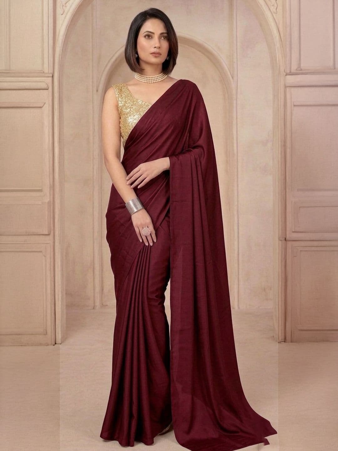 Moda Rapido Satin Designer Saree - view 1