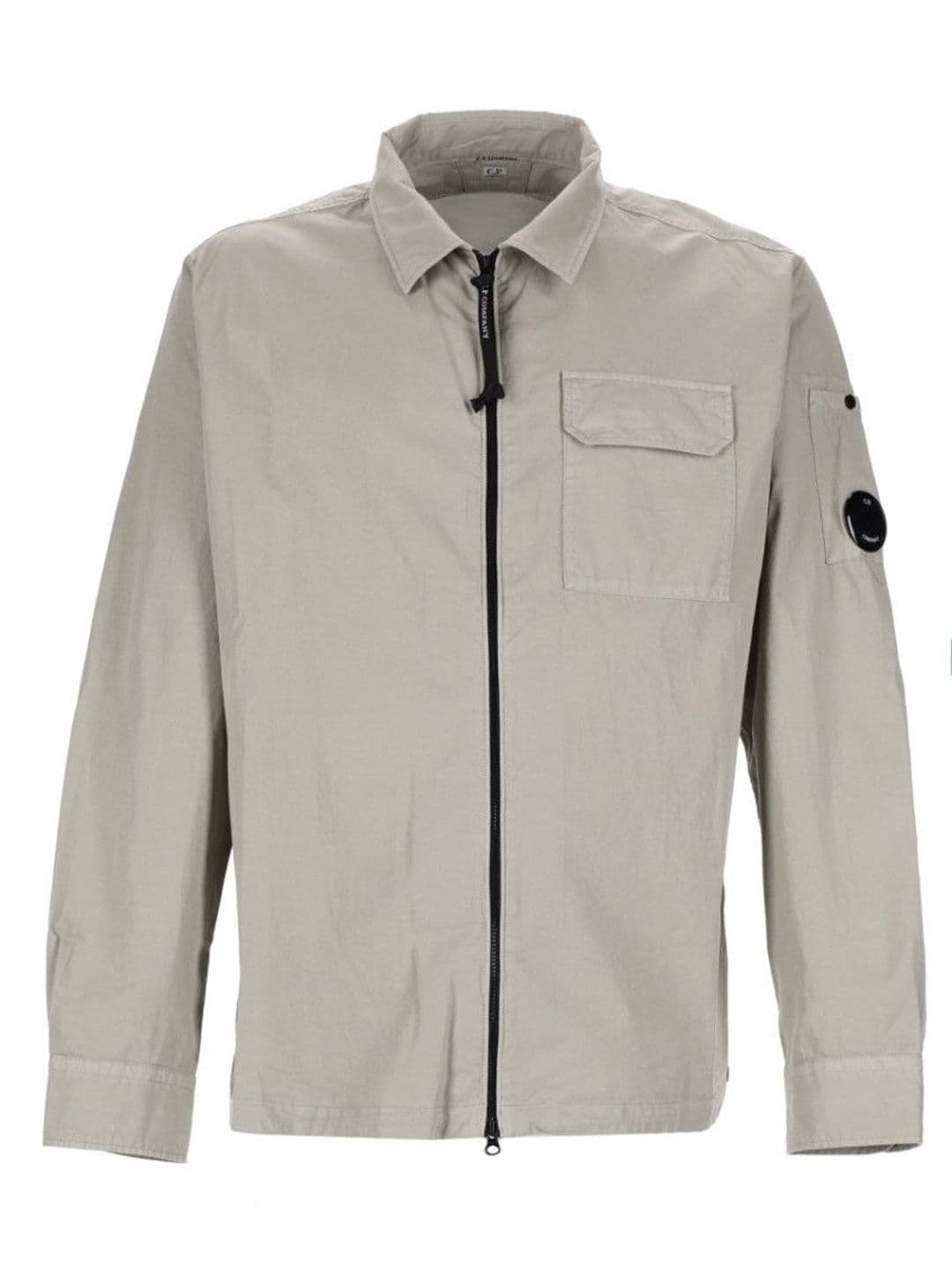 C.P. Company Grey Solid Shirt Collar Jacket - view 1