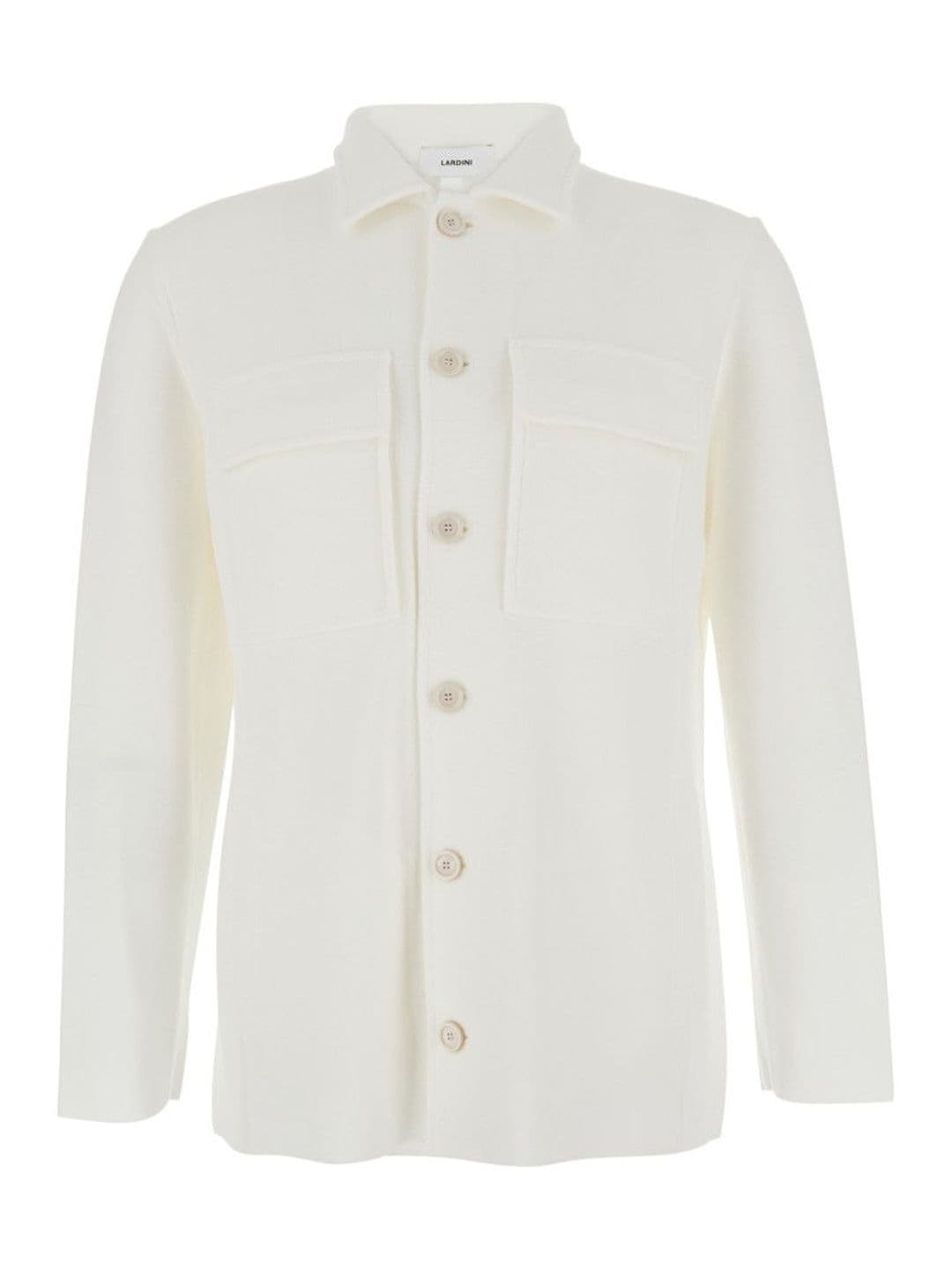 Lardini White Regular Shirt Jacket - view 1