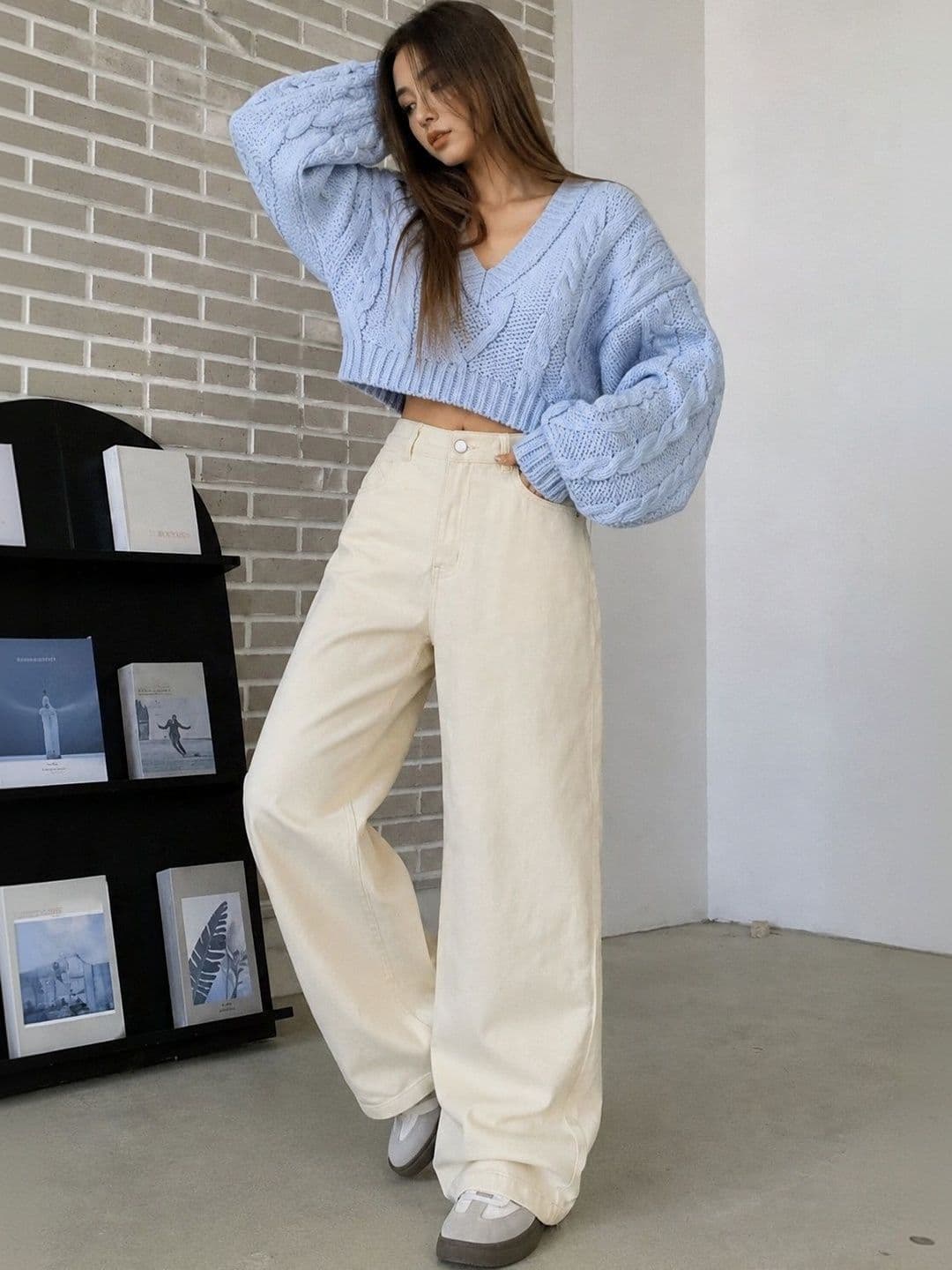 YMT Women Jean Wide Leg Mid-Rise Jeans - view 1
