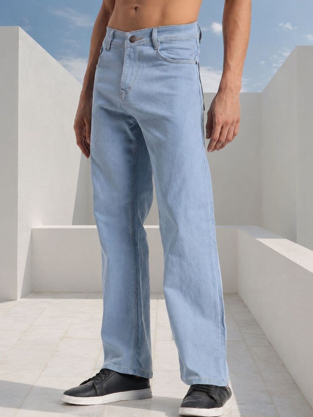 SYNZO Men Comfort Relaxed Fit Mid-Rise Jeans - view 1