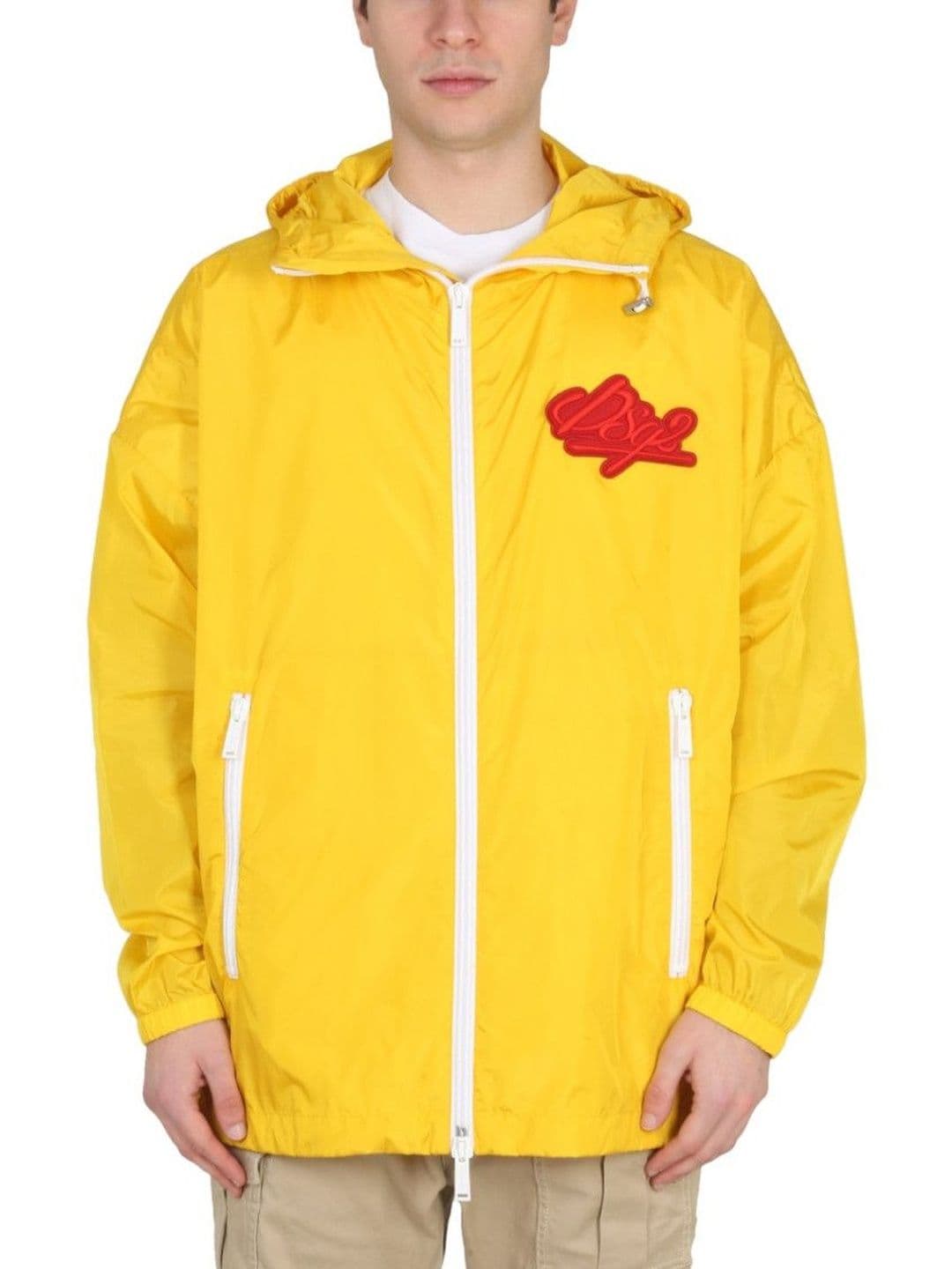 Dsquared2 Orange Logo Hood Jackets - view 1