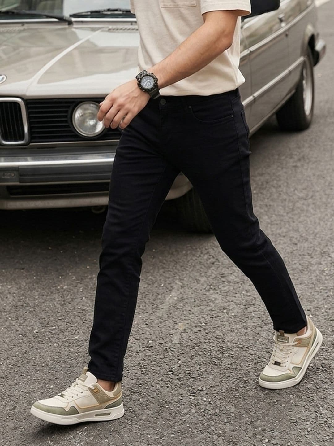 FCUK Men Straight Fit Stretchable Jeans - view 1