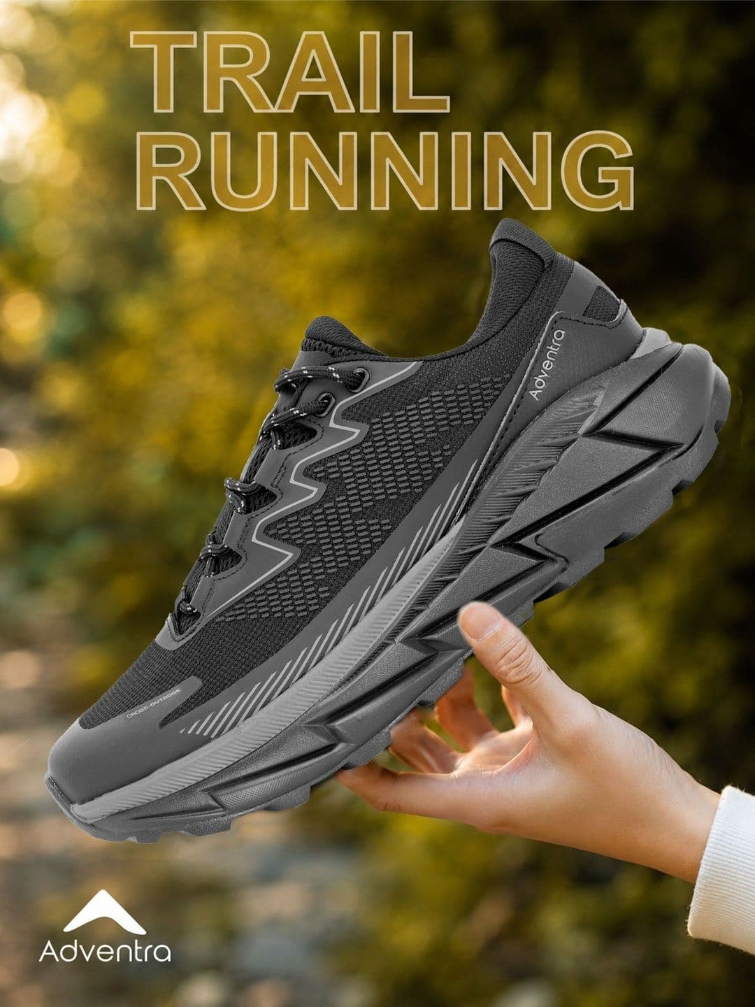 Adventra Sports Men Mesh Running Non-Marking Shoes - view 1