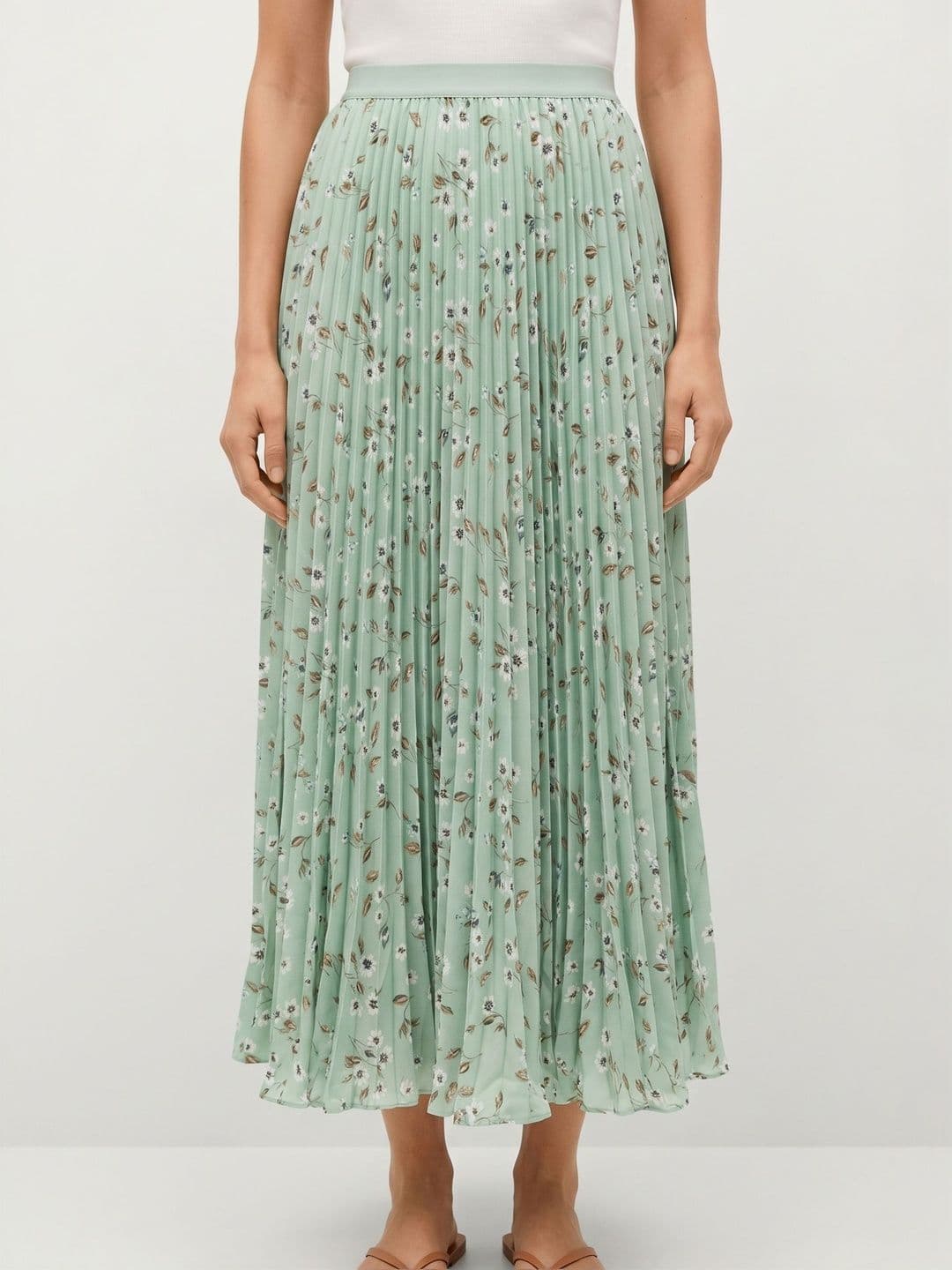 Suo Women Floral Midi Flared Skirt - view 1