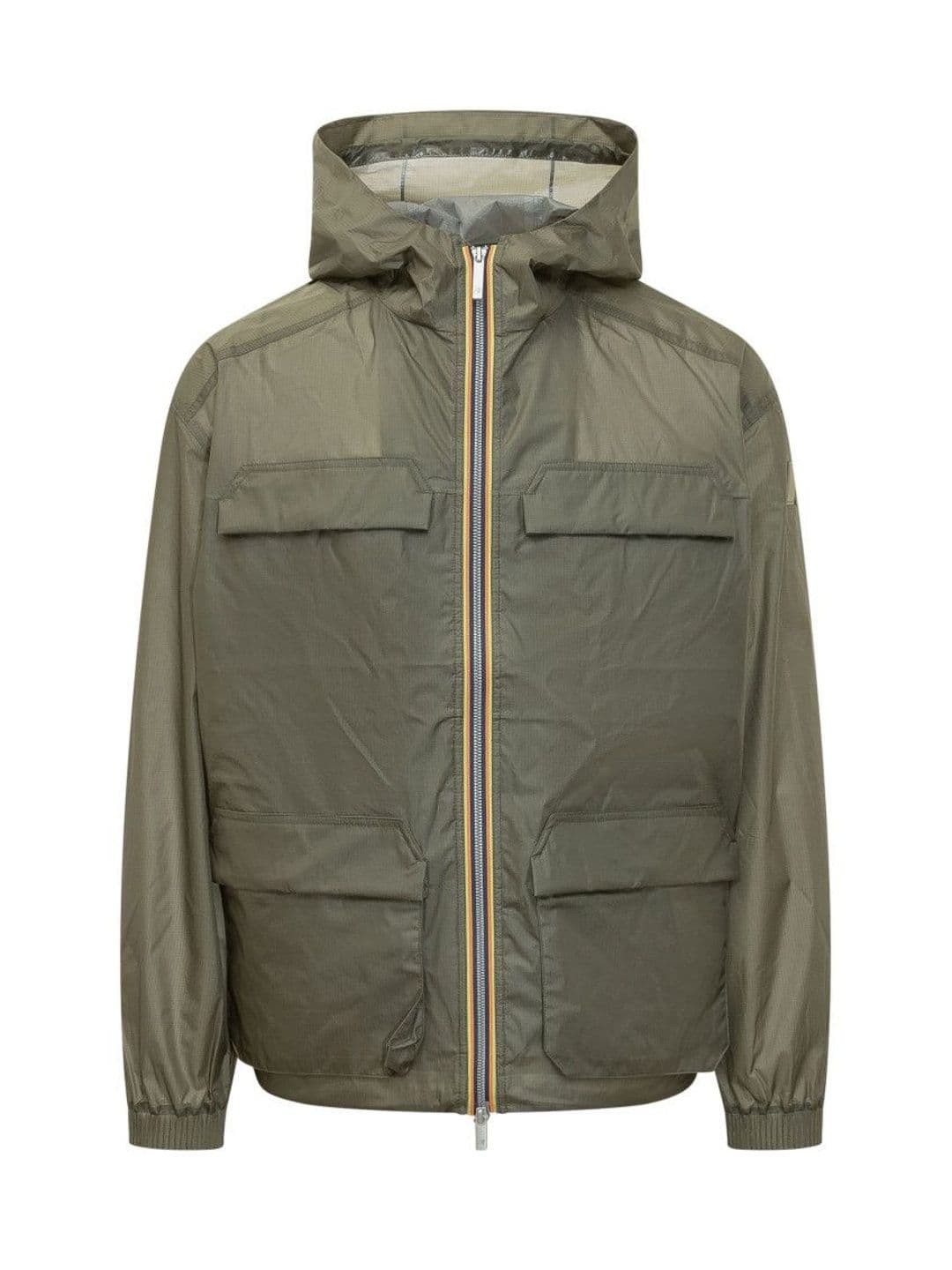K-Way Green Solid Hood Jacket - view 1