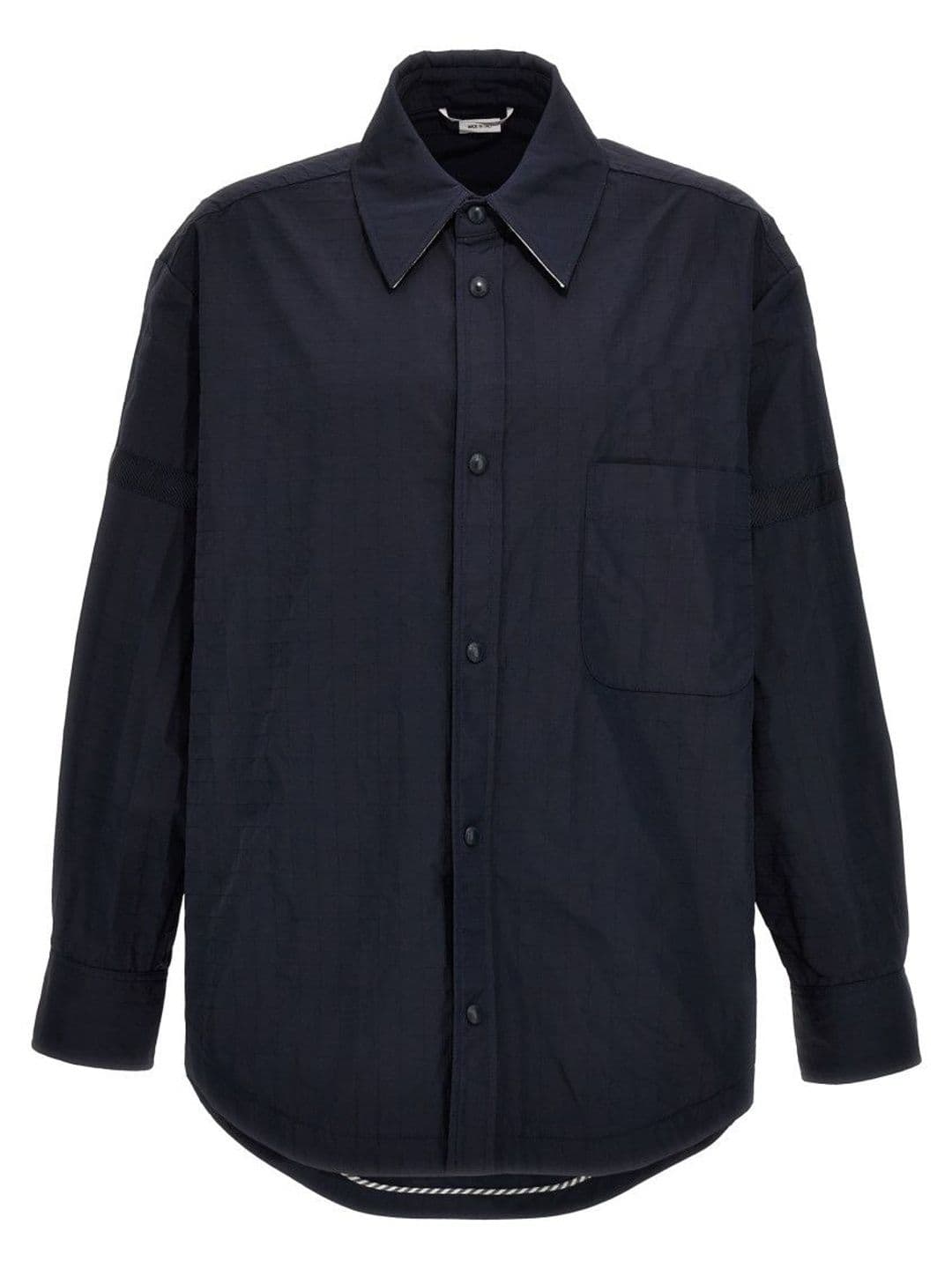 Thom Browne Blue Snap Front Overshirt - view 1