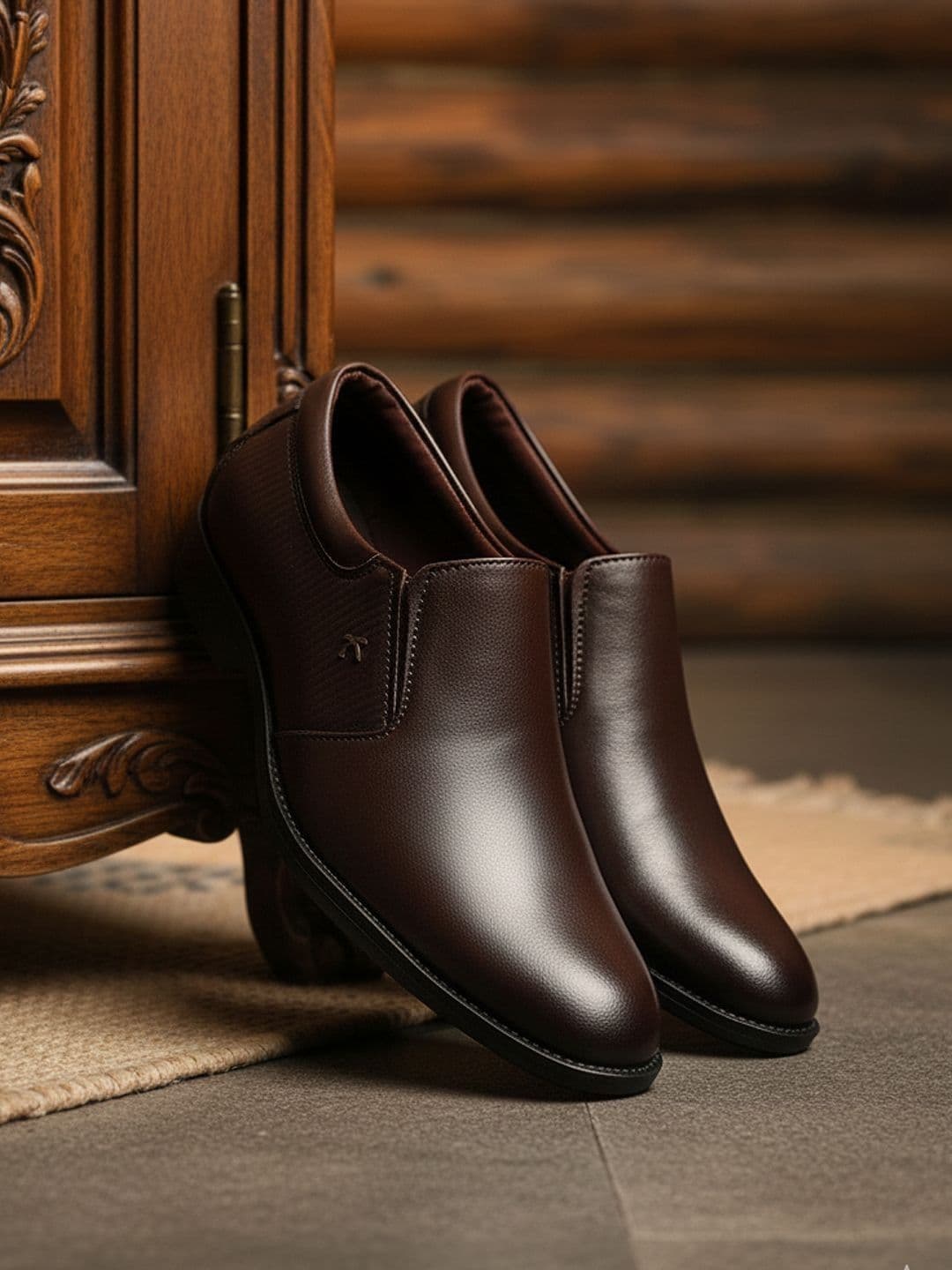 Khadims Men Synthetic Formal Slip-Ons - view 1
