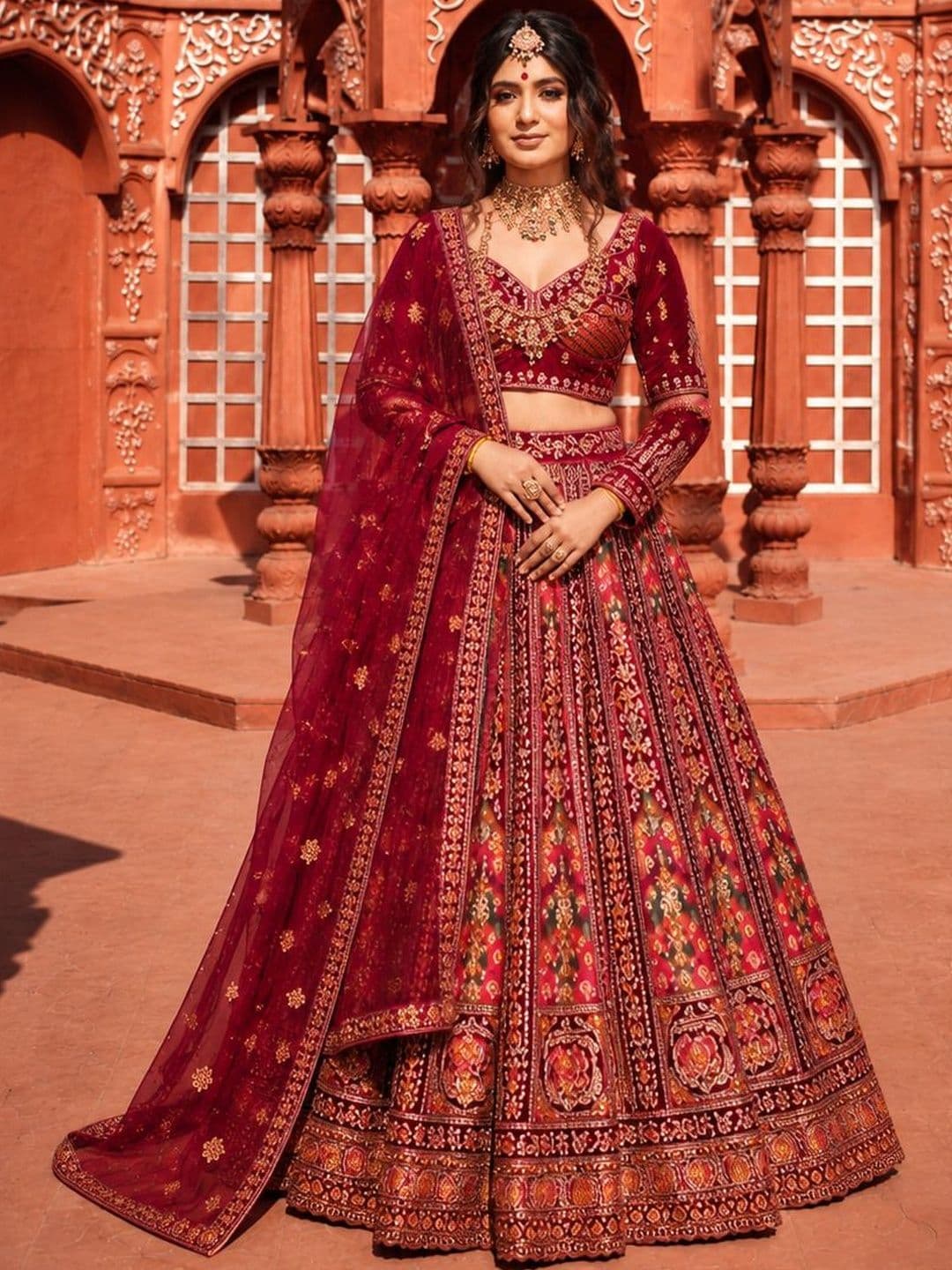 Fashiyano Embroidered Thread Work With Dupatta - view 1