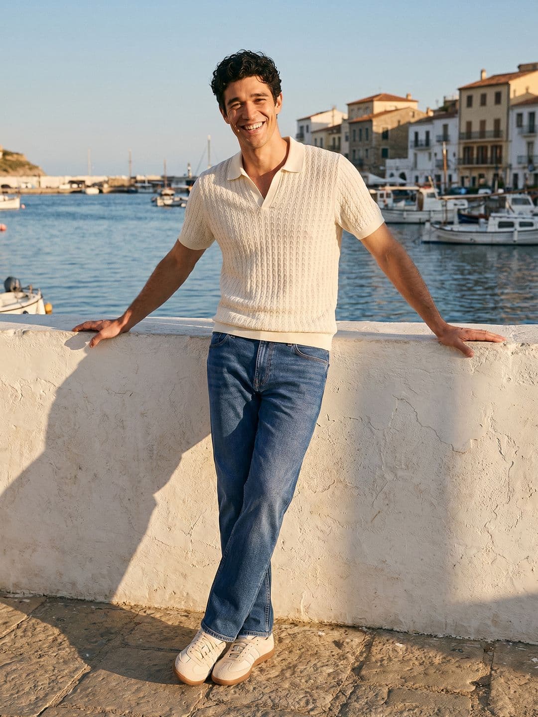 Mast & Harbour Men Straight Fit Light Fade Stretchable Jeans - view 1