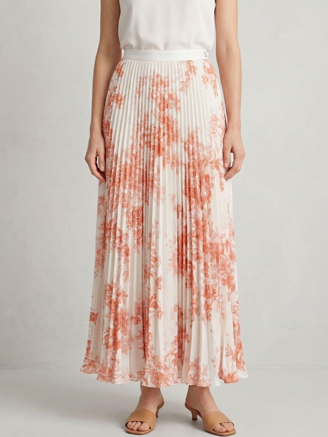 Suo Women Floral Maxi Flared Skirt - view 1