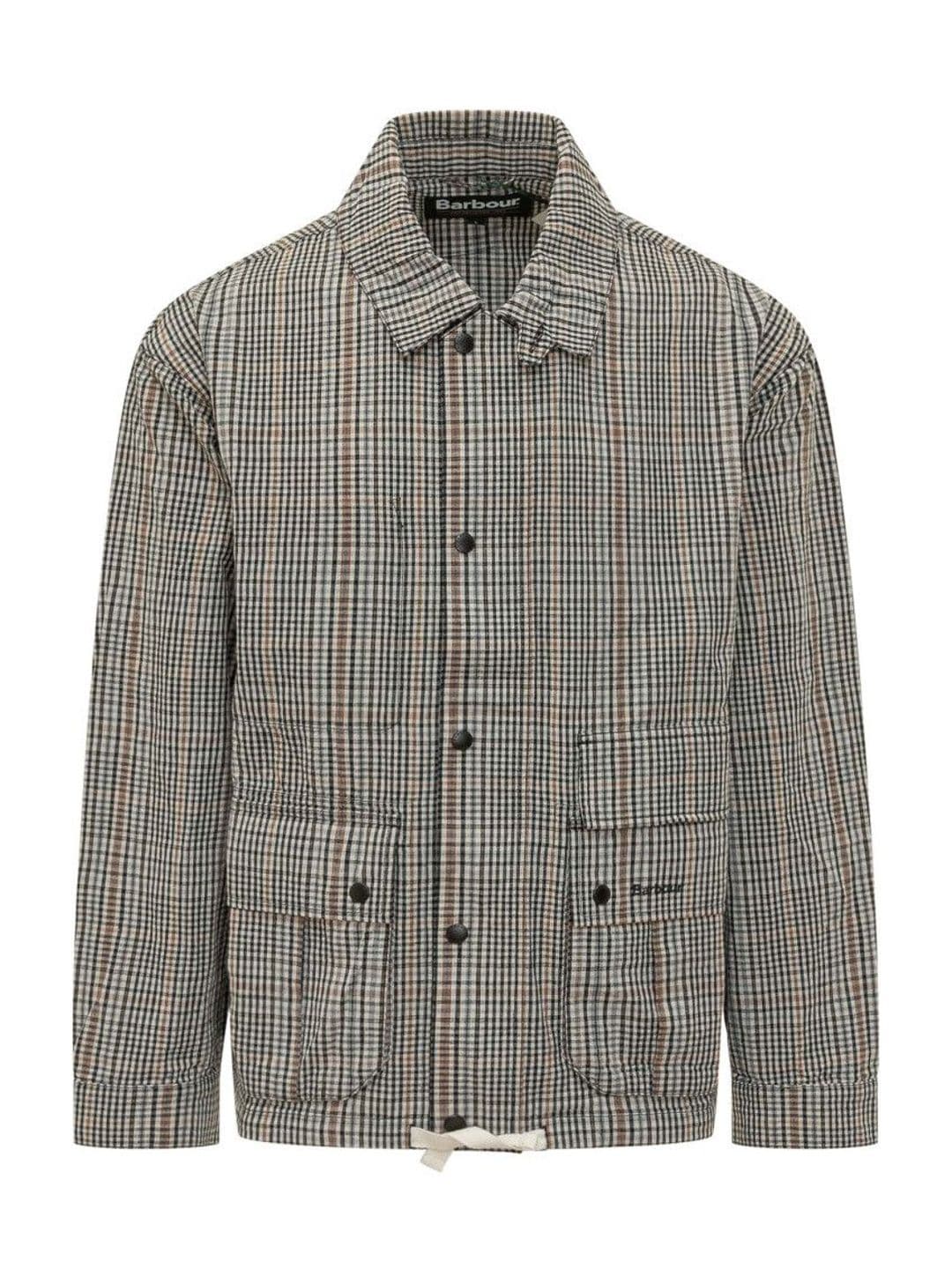 Barbour Beige Checks Shirt Collar Jacket - view 1
