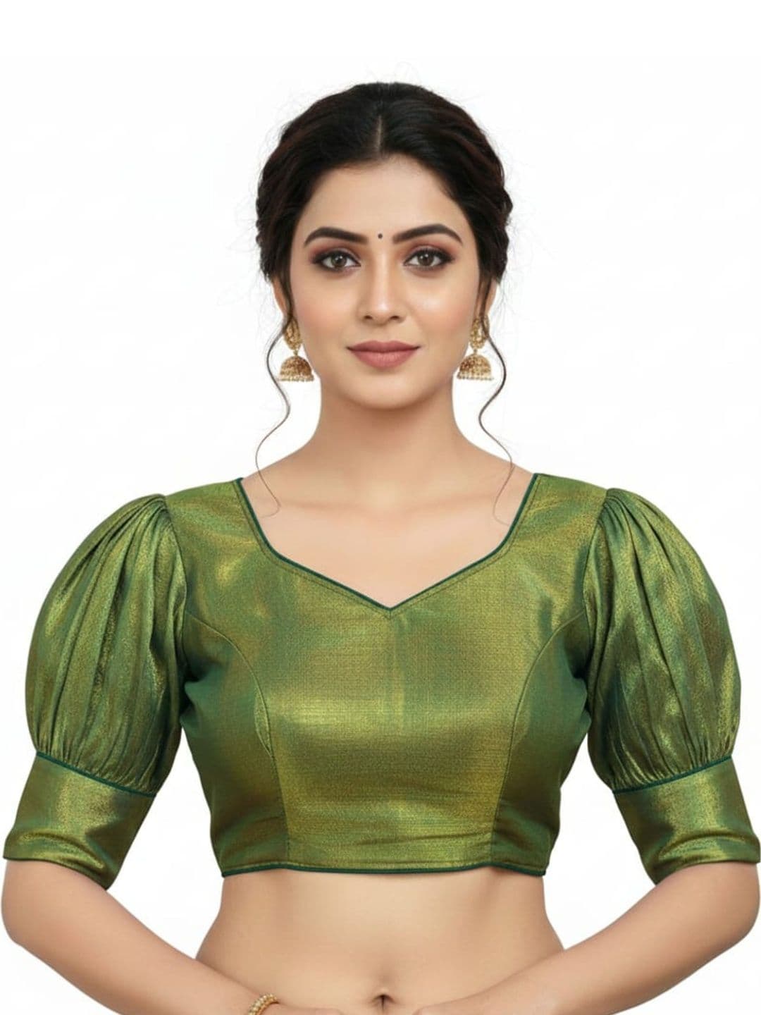 Prime Fair Woven Design Zari Saree Blouse - view 1