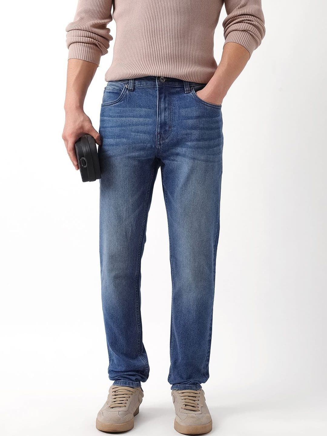 THE BEAR HOUSE Men Light Fade Slim Fit Mid-Rise Jeans - view 1