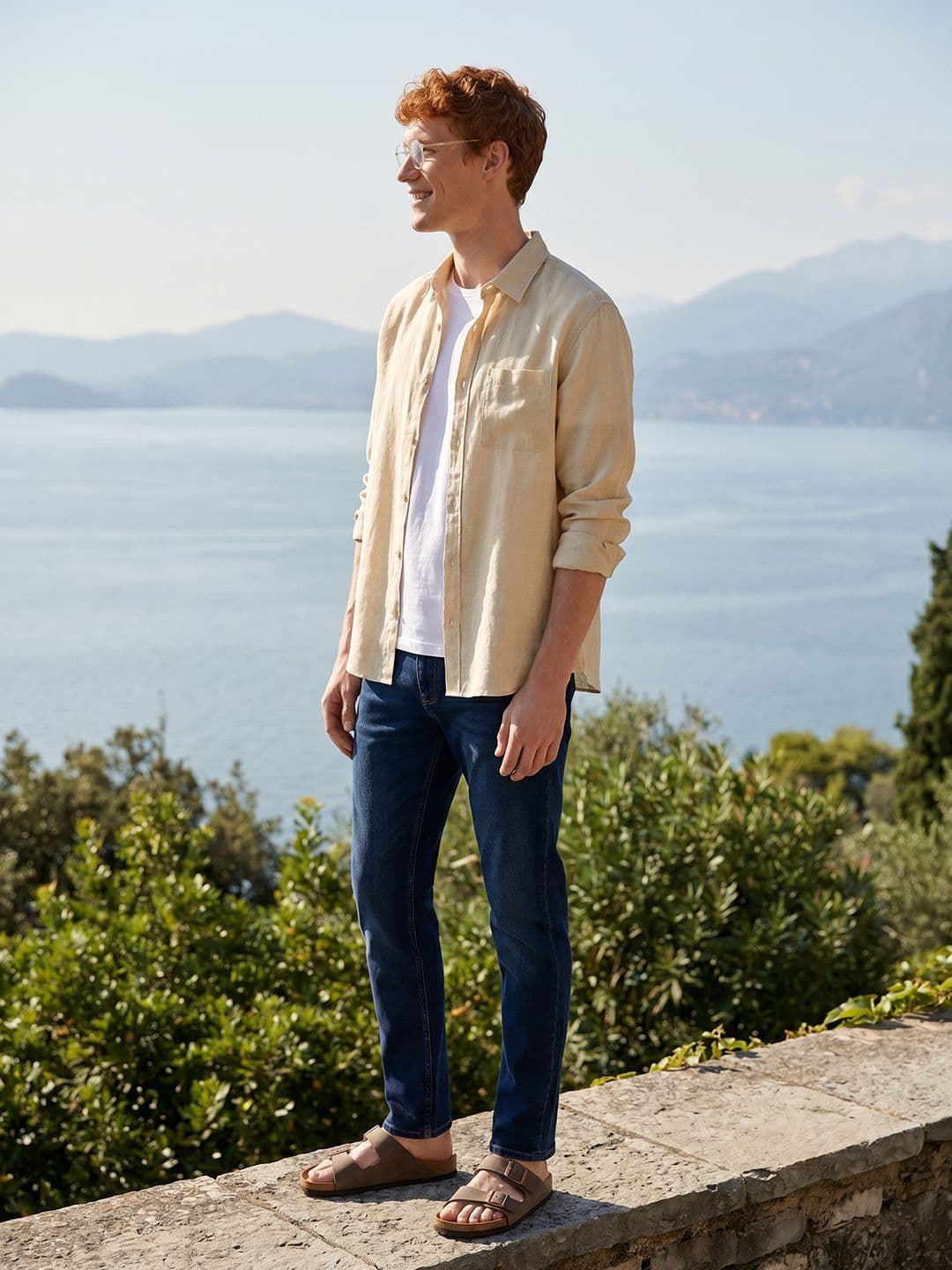 Mast & Harbour Men Slim Fit Light Fade Stretchable Jeans - view 1