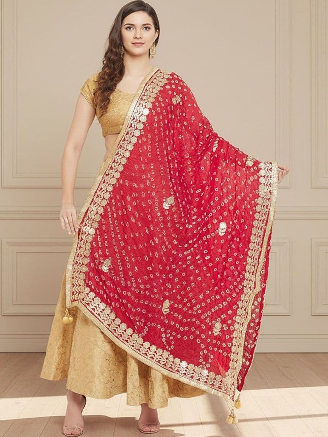 KALINI Women Bandhani Tie & Dye Dupatta - view 1