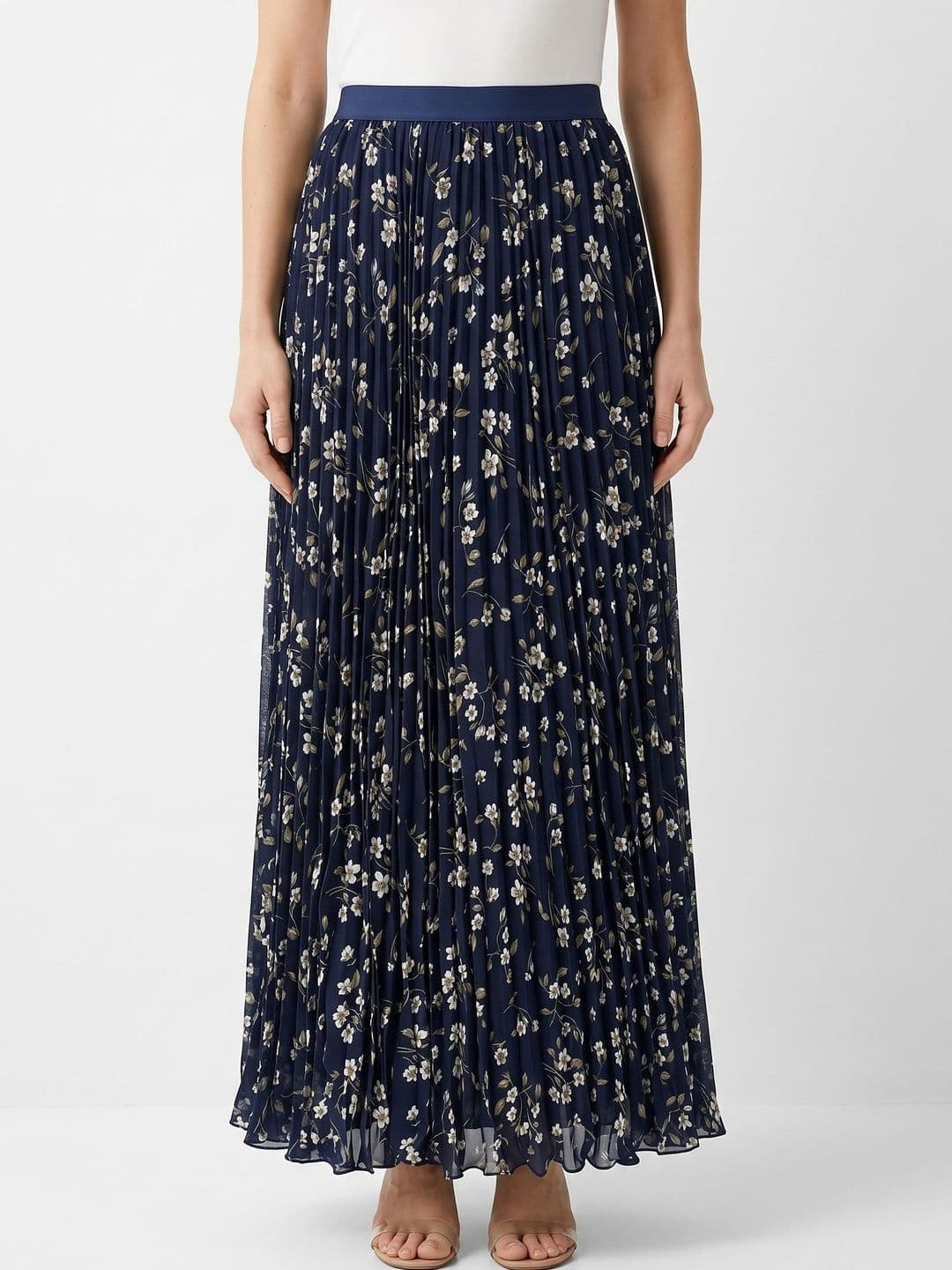 Suo Women Floral Maxi A-Line Skirt - view 1