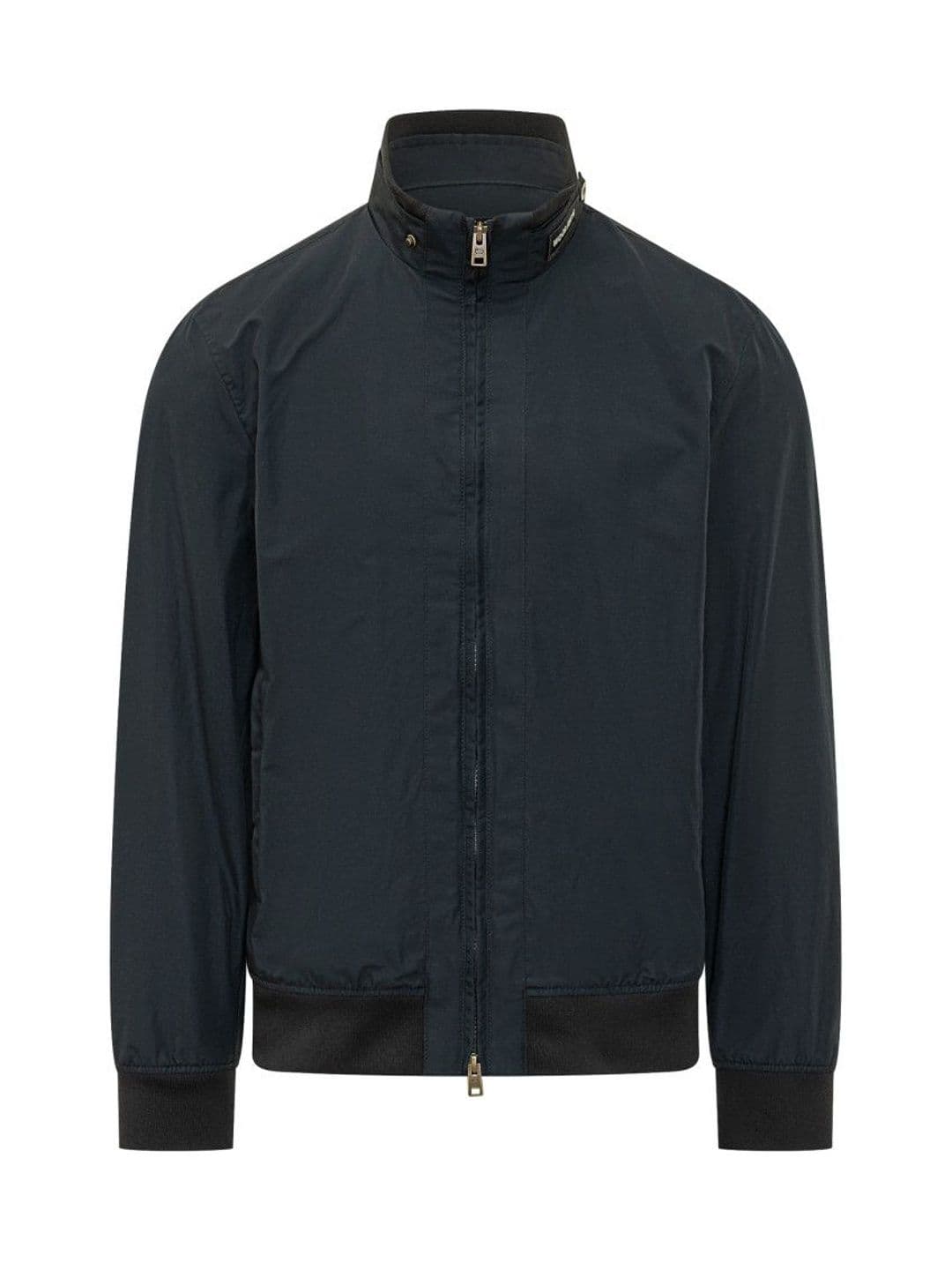 Woolrich Dark Blue Solid Jacket - view 1