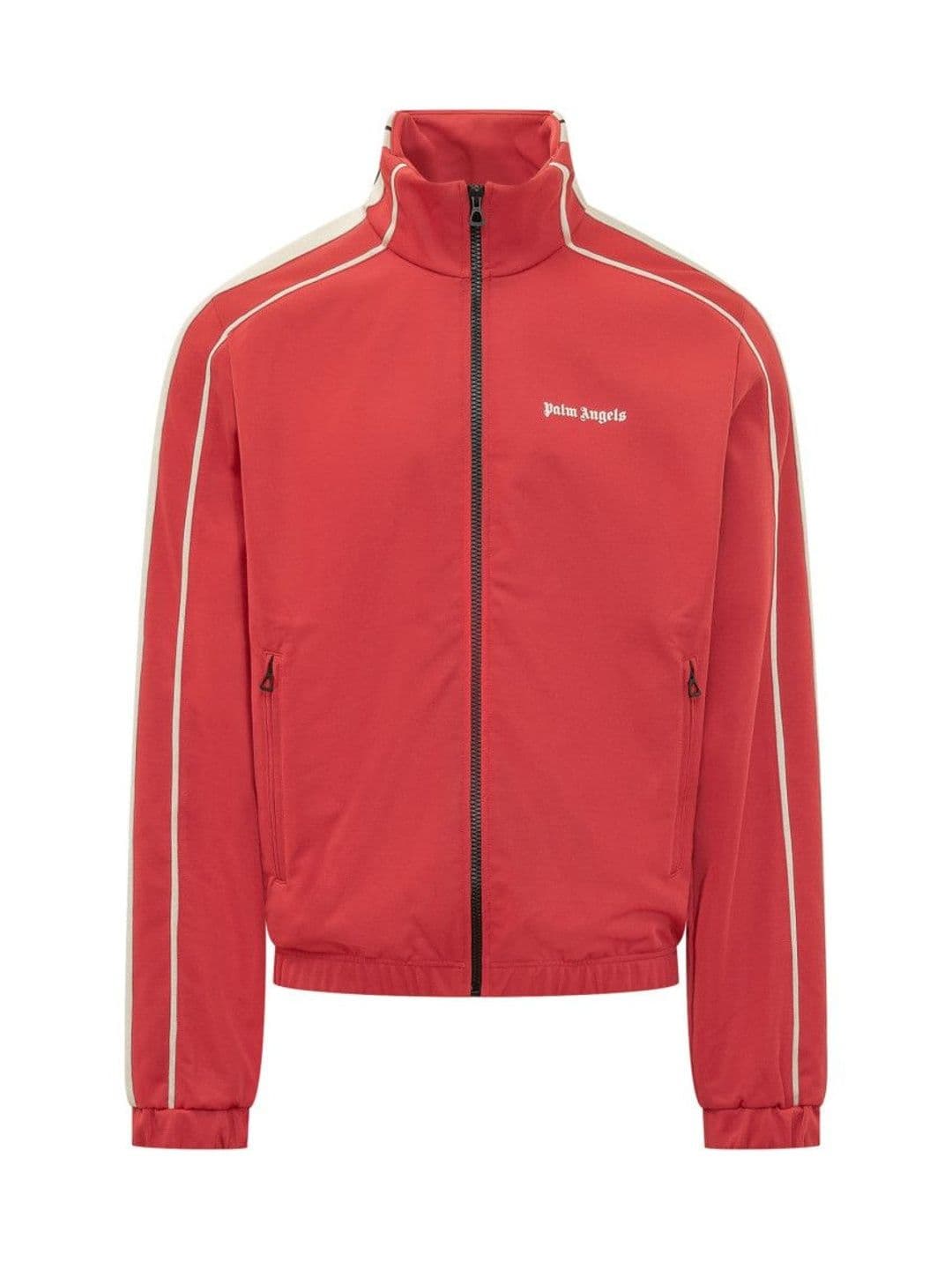 Palm Angels Red Solid Mock Collar Jacket - view 1