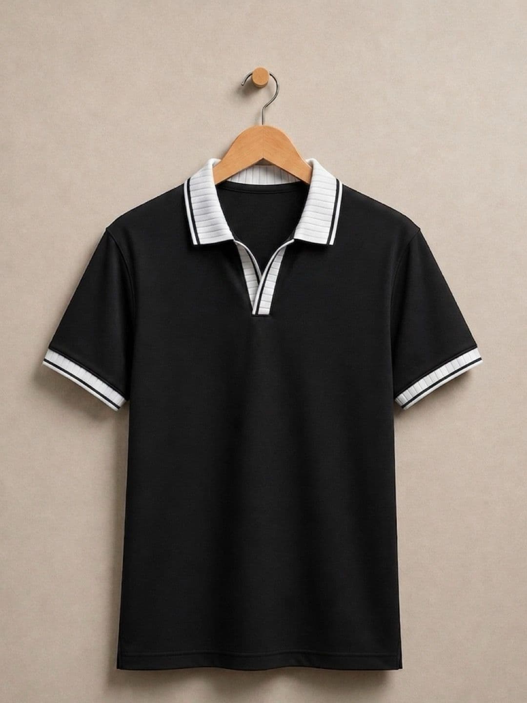 STEVE STATUS Men Polo Collar T-shirt - view 1