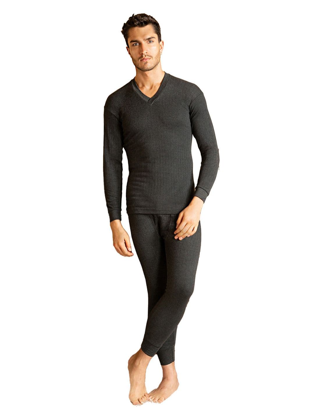 AMUL COMFY Pack of 2 V-Neck Thermal Set - view 1