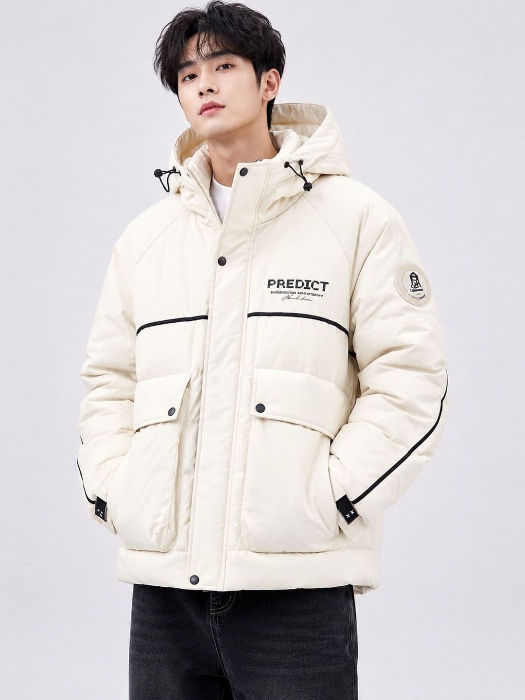 ALLWIN PAUL Men Typography Insulator Puffer Jacket - view 1