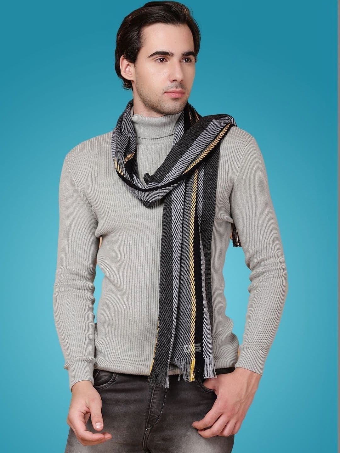 Daily Needs Shop Men Striped Merino Wool Mufflers - view 1