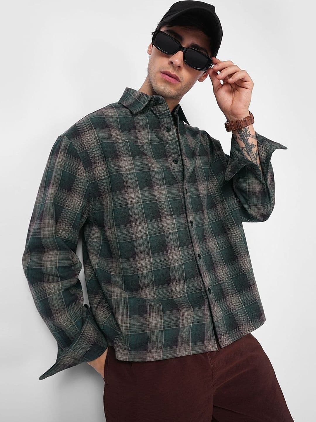 VASTRADO Men Classic Boxy Tartan Checks Checked Casual Shirt - view 1