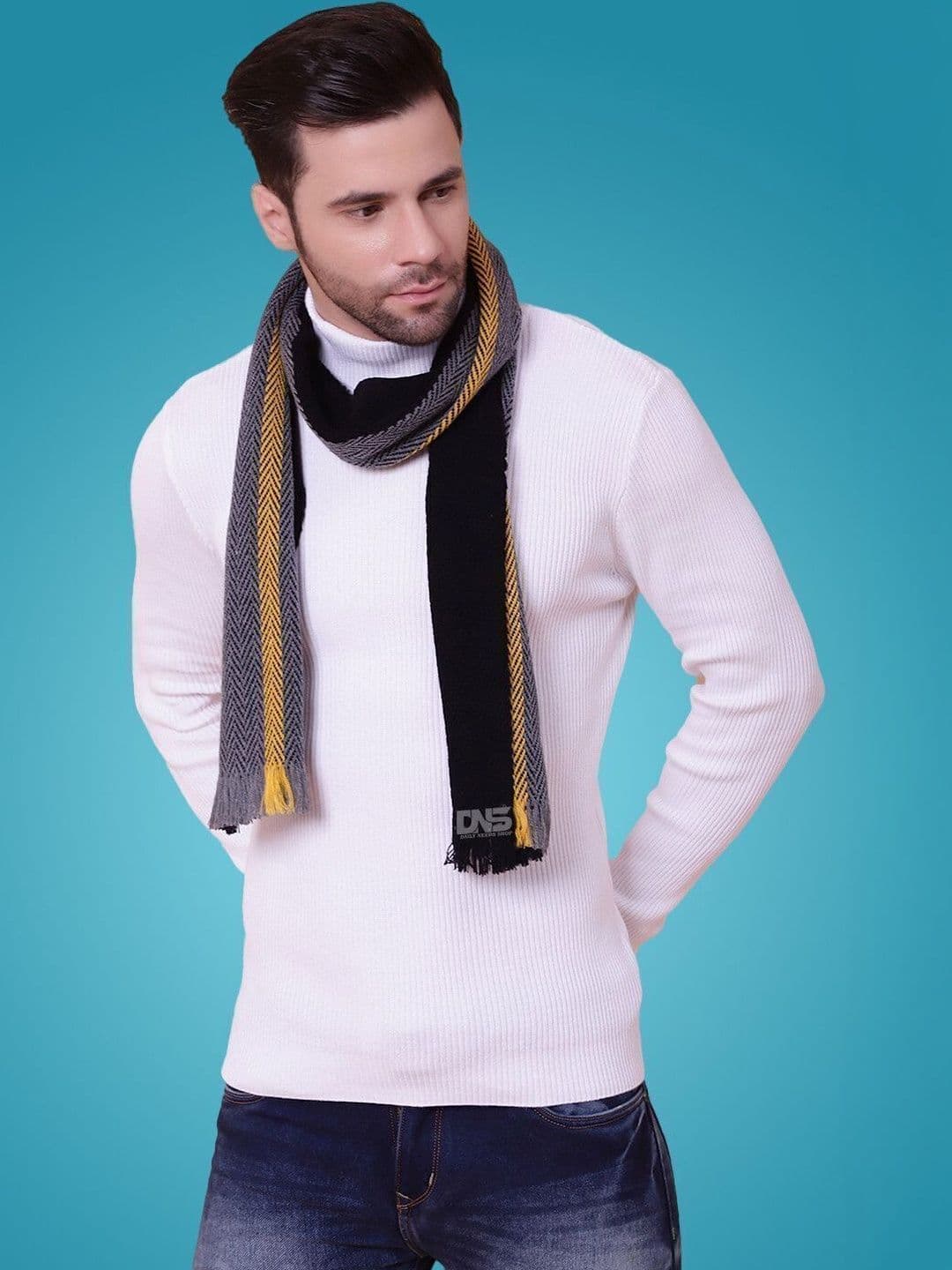 Daily Needs Shop Men Striped Merino Wool Mufflers - view 1