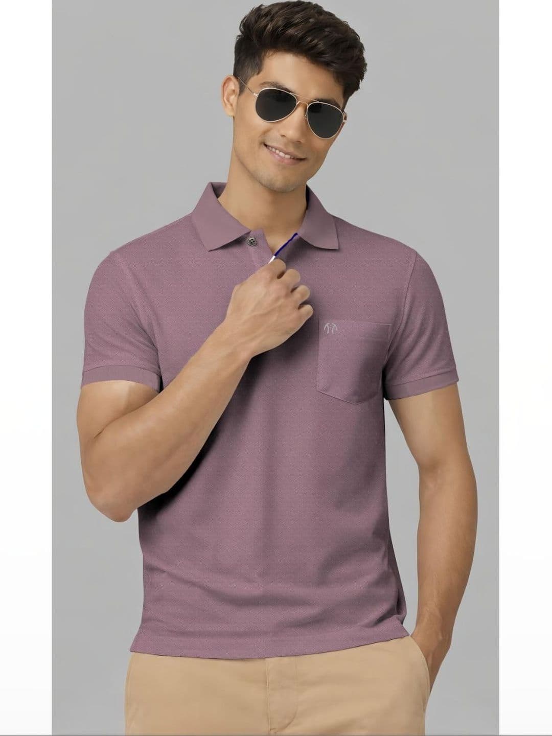 Triptee Men Polo Collar Pockets T-shirt - view 1