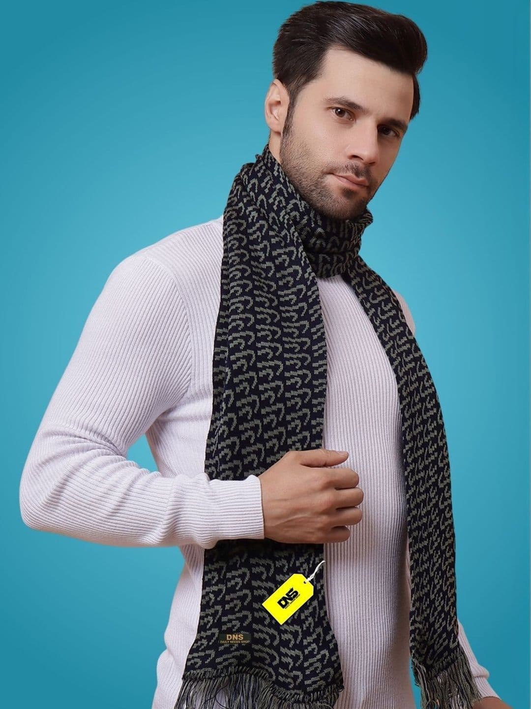 Daily Needs Shop Men Patterned Merino Wool Mufflers - view 1