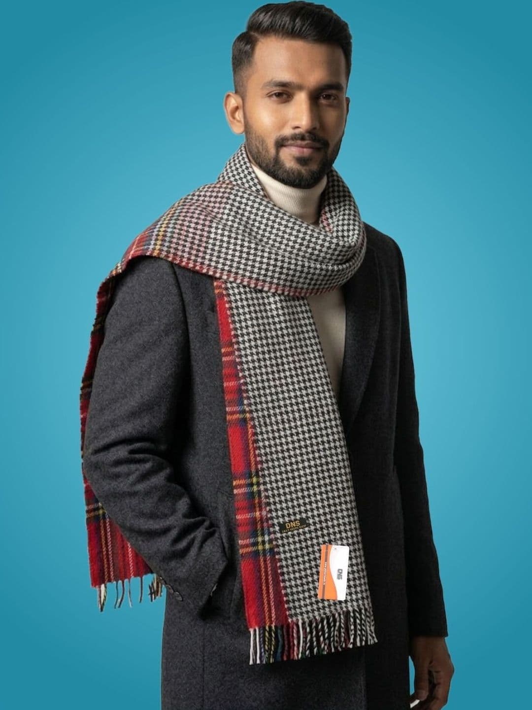 Daily Needs Shop Men Patterned Merino Wool Mufflers - view 1