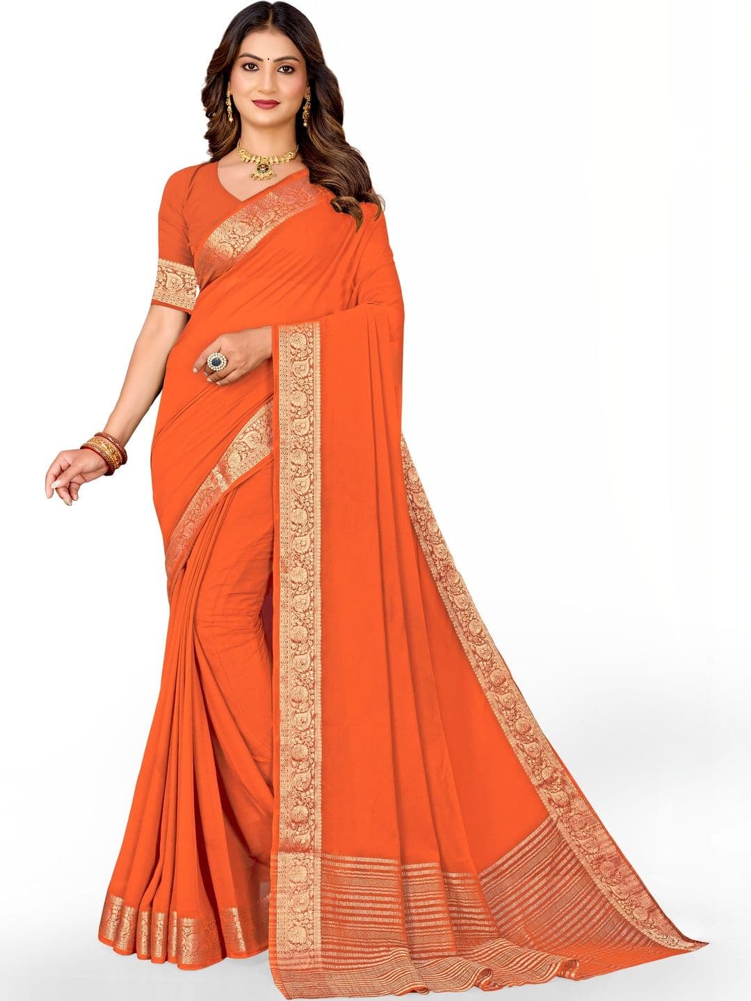 Nari Saree Woven Design Zari Pure Chiffon Designer Sarees - view 1