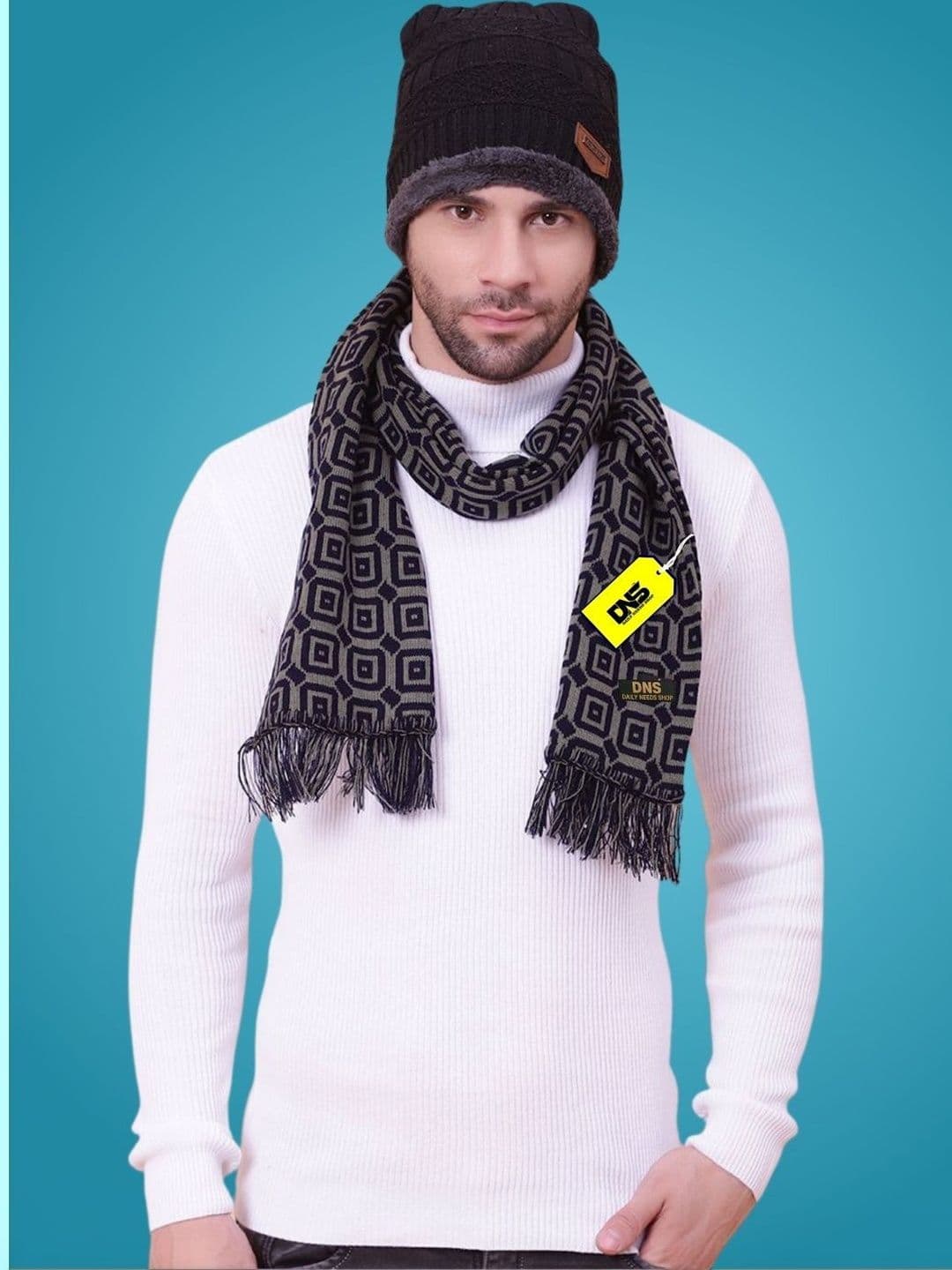 Daily Needs Shop Men Patterned Merino Wool Mufflers - view 1