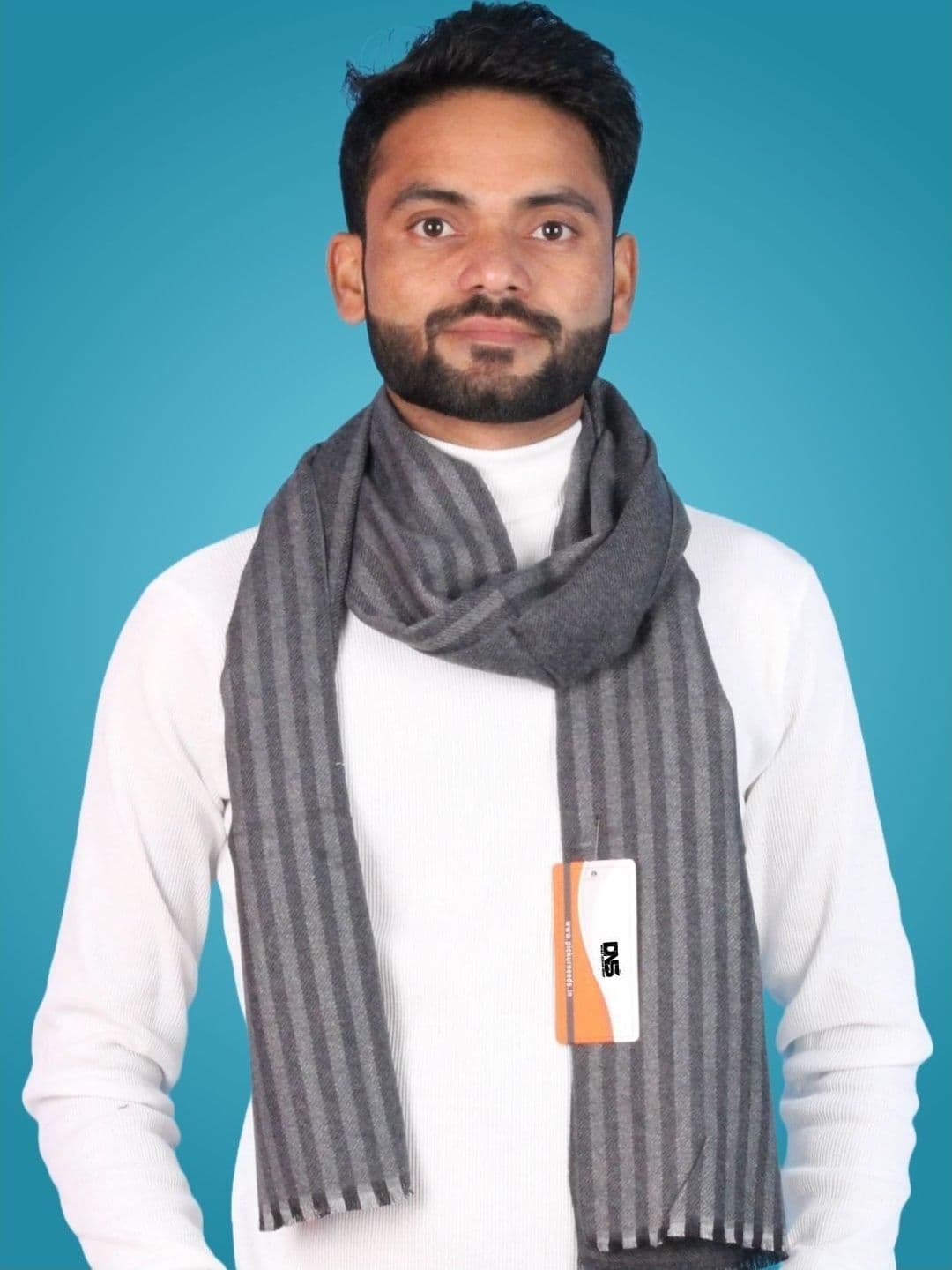 Daily Needs Shop Men Striped Merino Wool Mufflers - view 1