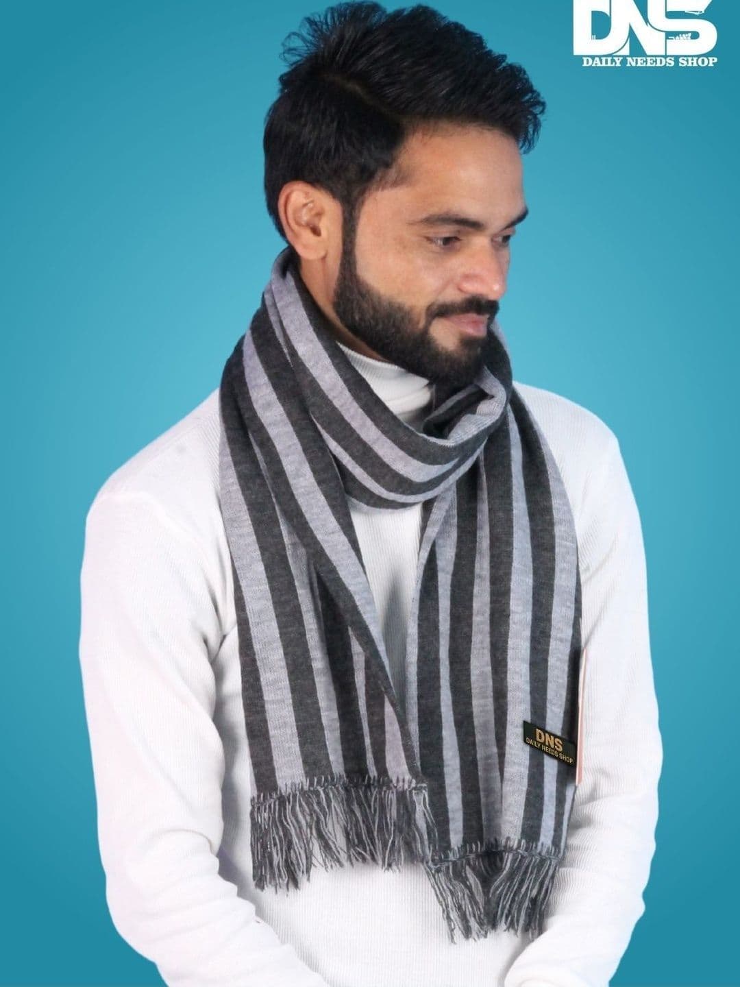 Daily Needs Shop Men Striped Merino Wool Mufflers - view 1