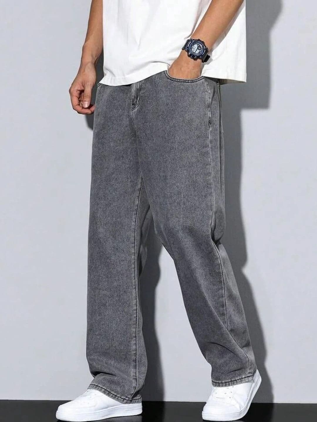 CLYVER Men Straight Fit Mid-Rise Jeans - view 1