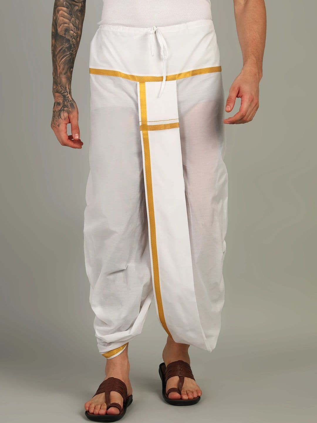 Shyam Handloom Men Cotton Dhoti Dhotis - view 1