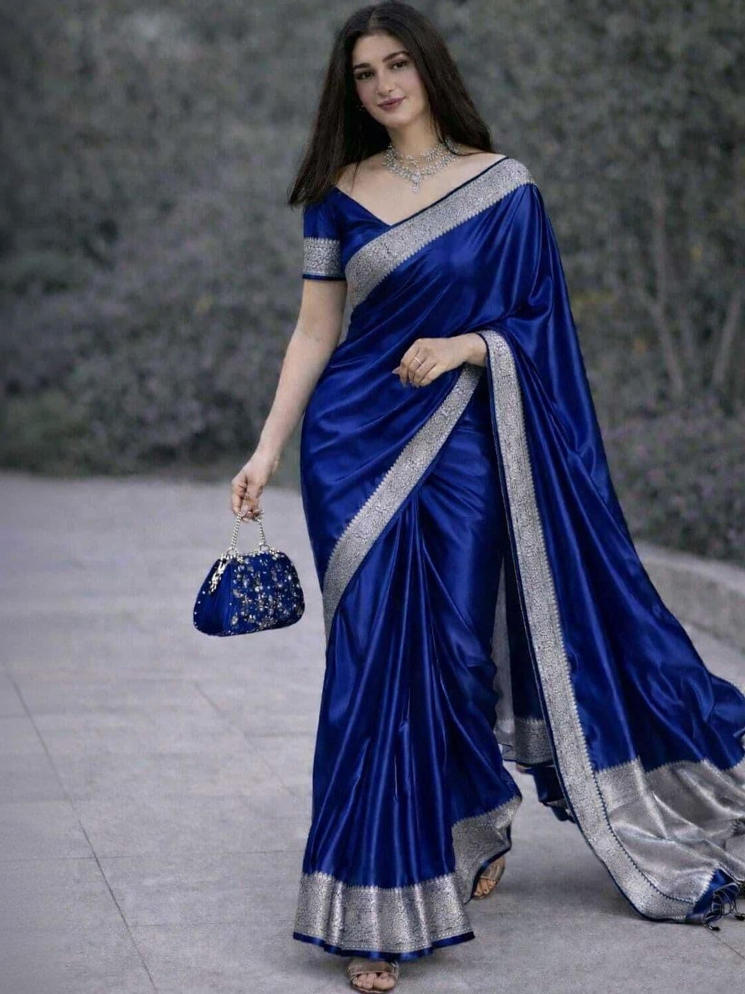 TILFELLE Zari Satin Banarasi Saree - view 1
