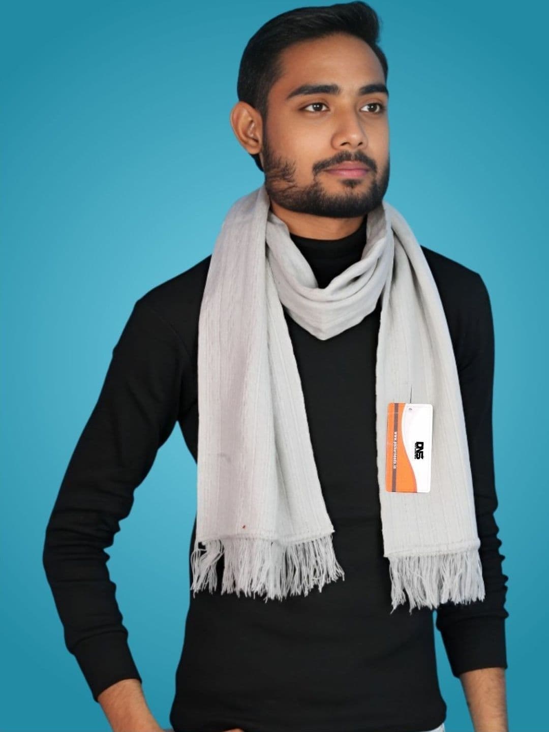 Daily Needs Shop Men Ribbed Merino Wool Mufflers - view 1