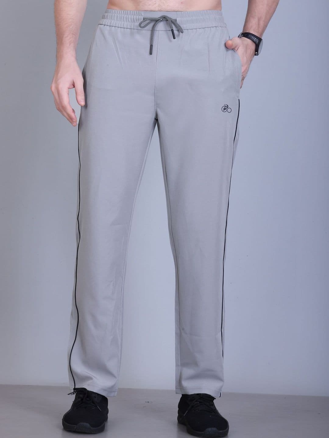 Rare Times Men Regular Fit Brand Logo Dry Fit Training Track Pants - view 1