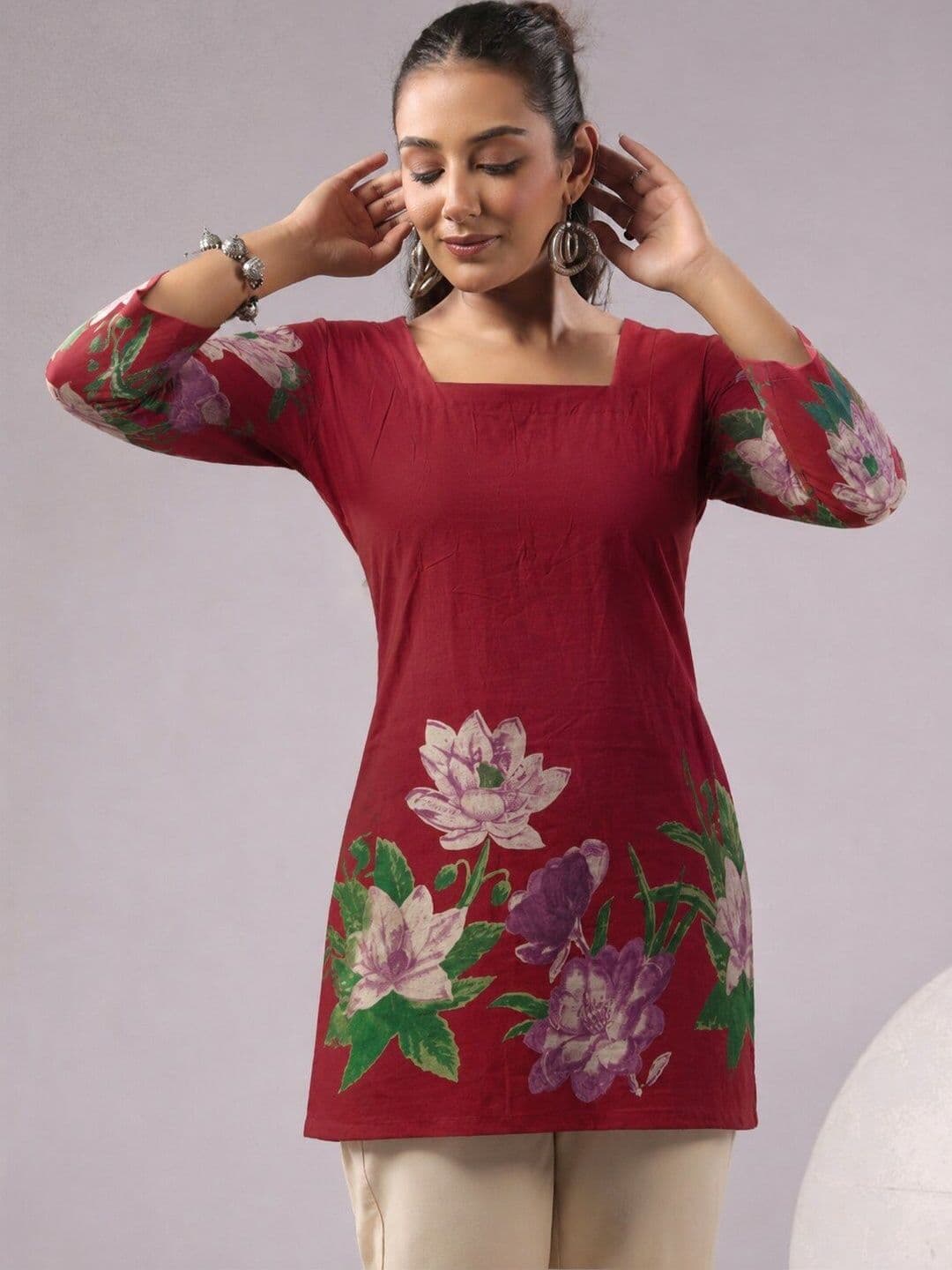 Twelve South Floral Print Top - view 1