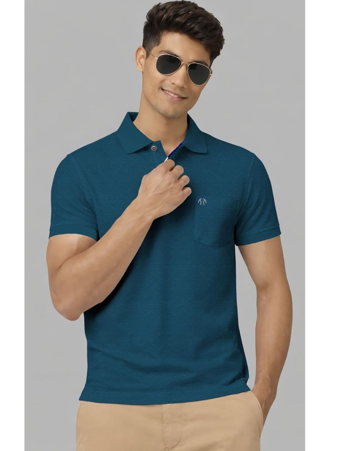 Triptee Men Polo Collar Pockets T-shirt - view 1