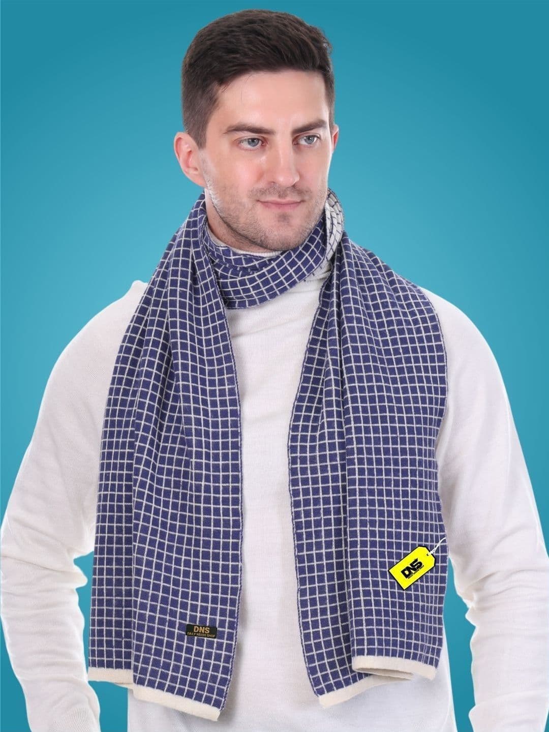Daily Needs Shop Men Checked Merino Wool Mufflers - view 1
