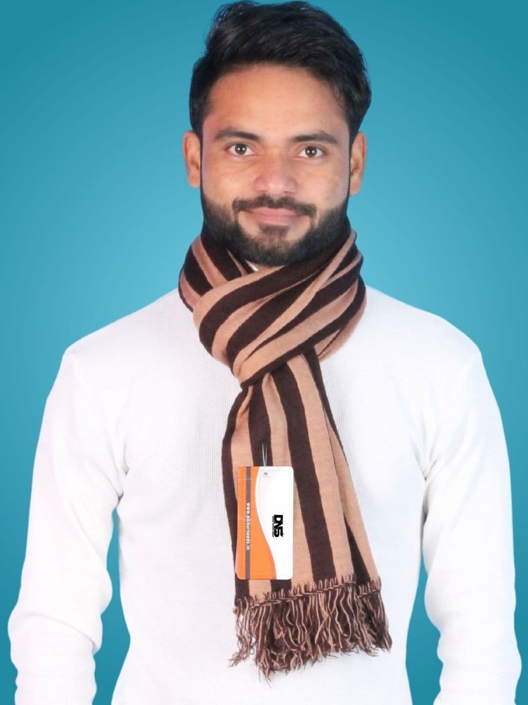 Daily Needs Shop Men Striped Merino Wool Mufflers - view 1