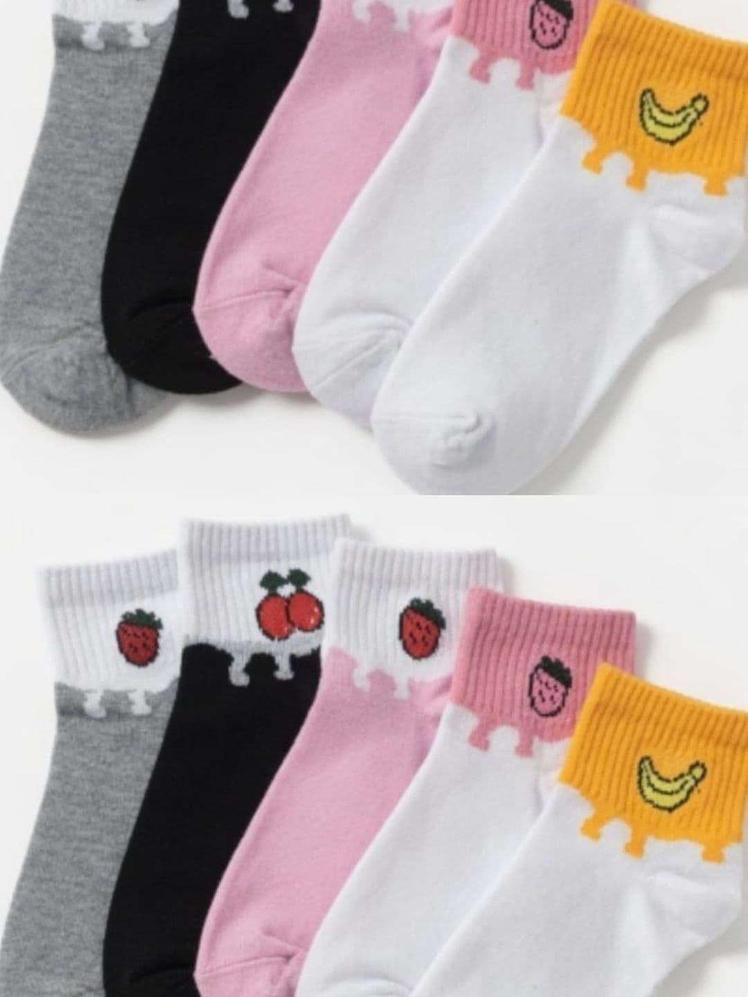 GARUN Men Pack of 5 Cotton Patterned Ankle Length Socks - view 1