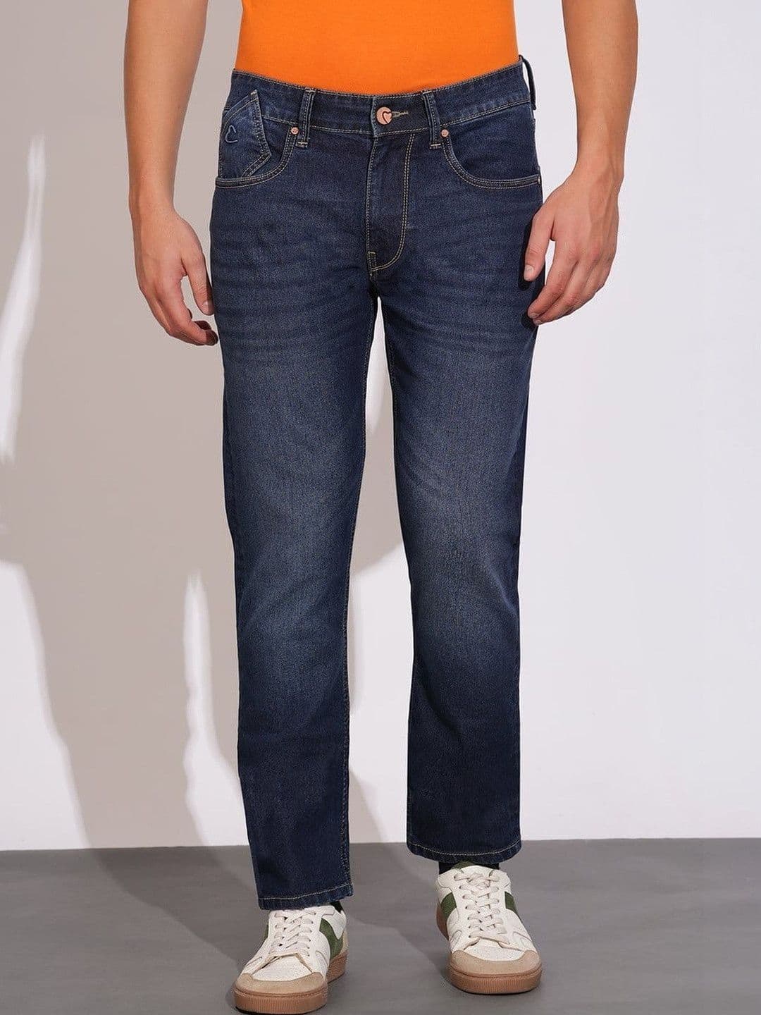 Being Human Men Butch Slim Fit Mid-Rise Light Fade Stretchable Jeans - view 1